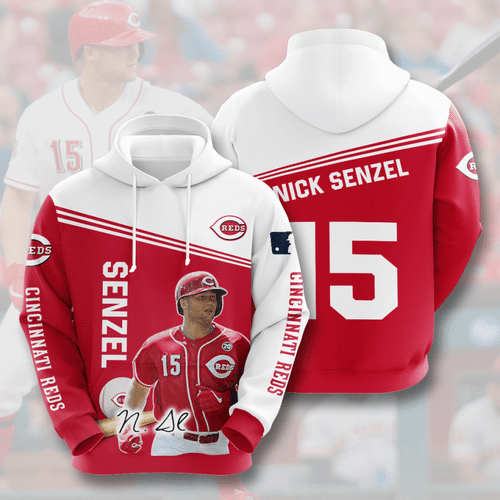 Sports Team Hoodie Baby Cincinnati Reds No190 Hoodie 3D