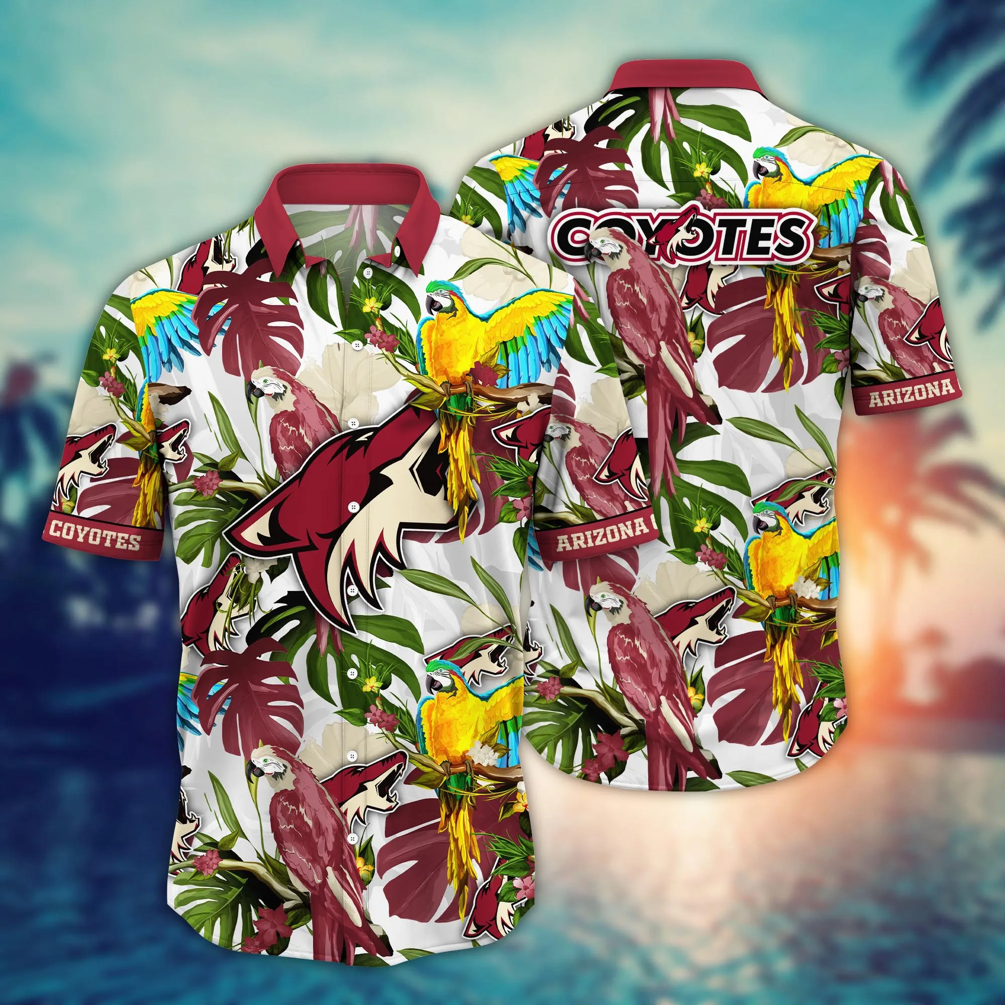 Arizona Coyotes Nhl Hawaiian Shirt Warm Daystime Aloha Shirt