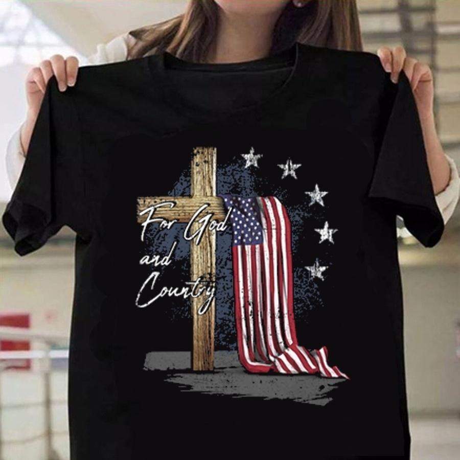 American Christian Shirt  For God And Country T-Shirt