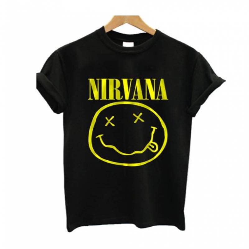 Nirvana Smiley Face T Shirt