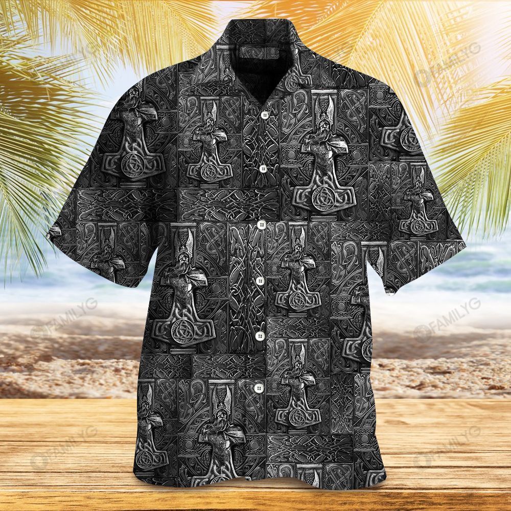 Viking Shirts – Mjolnir Norse Viking – The Vikings Hawaiian Shirt Summer Hawaiian For Men, Women, Couple