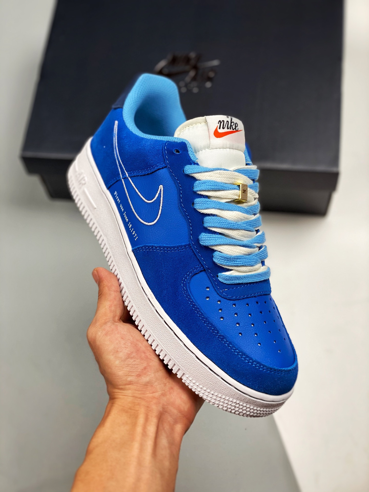 Nike Air Force 1 Low First Use University BlueWhite 5340444