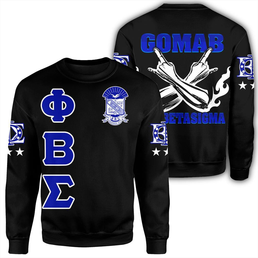 Fraternity Sweatshirt – Phi Beta Sigma Letters Sweatshirt