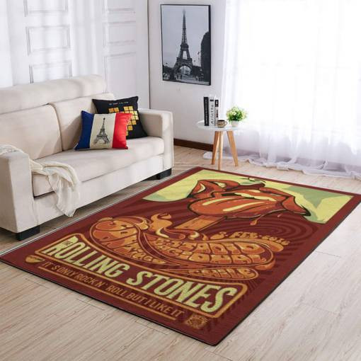 Rolling Stones Santiago Rocknroll 2016 Rug Carpet