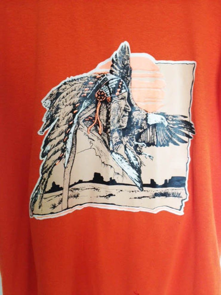 80S Orange Graphic Shirt