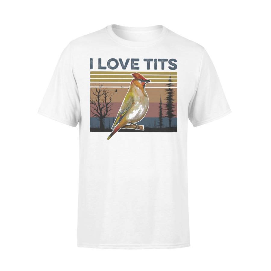 Animal Bird I Love Tits Vintage T-shirt