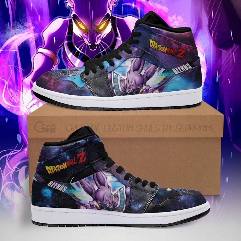 Beerus Dragon Ball Z Galaxy Anime Gift For Fan Pt04 Air Jordan Shoes Sport Sneakers