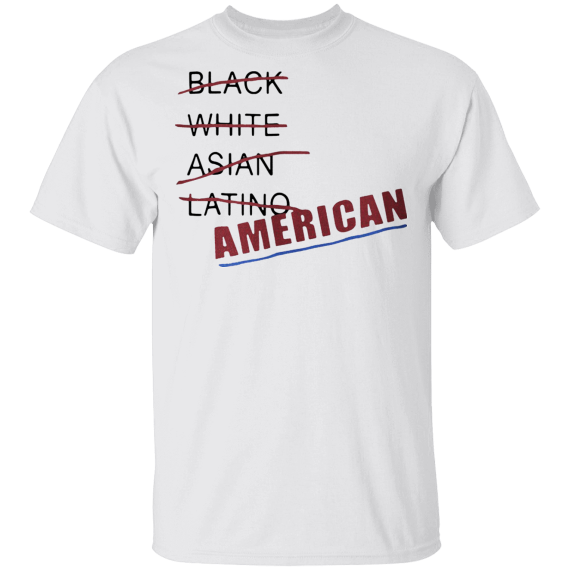 Only American Shirt Anti-racism Black Lives Matter Stop Asian Hate T-shirt