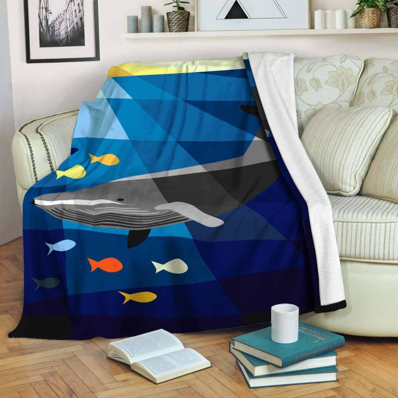 Whale JQQ4077 Fleece Blanket