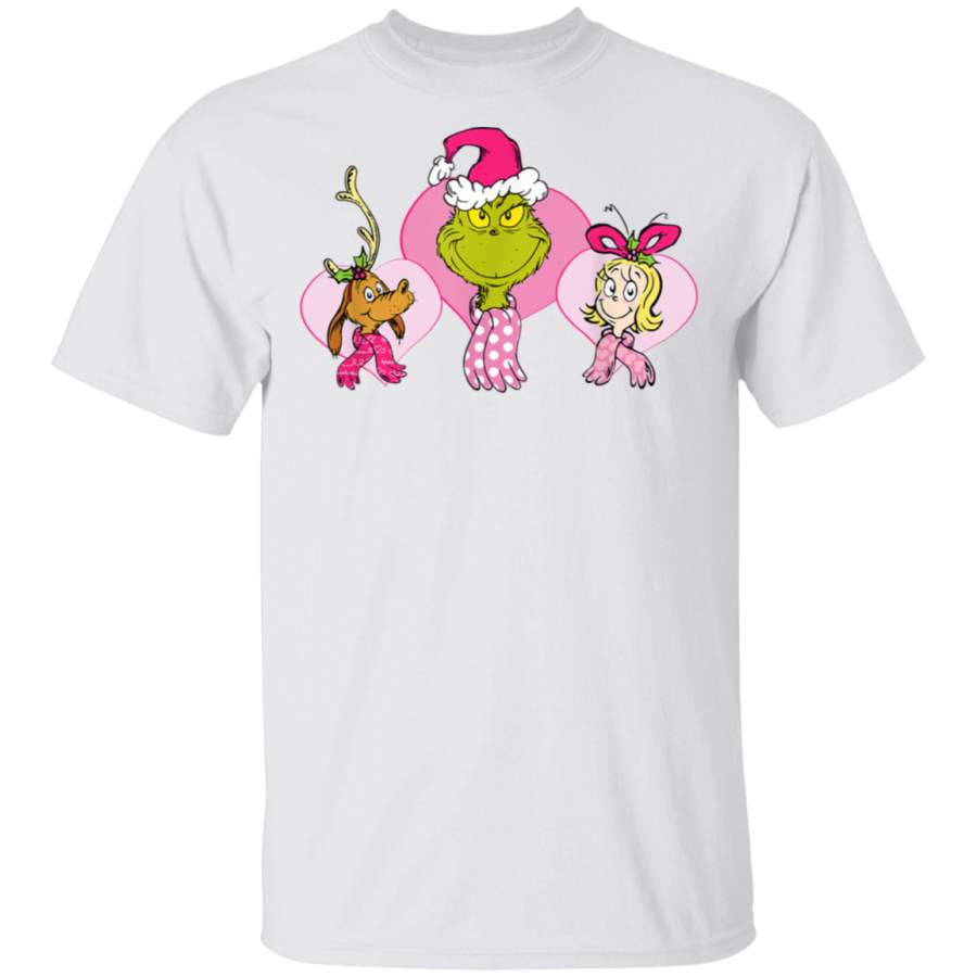 Dr Seuss Pink Heart Trio Tshirt