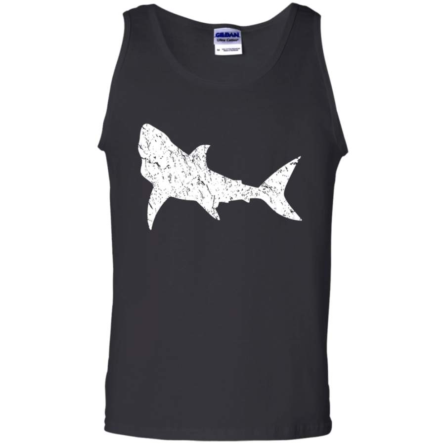 Shark Vintage Distressed Look – men/women tank top – TEEEVER