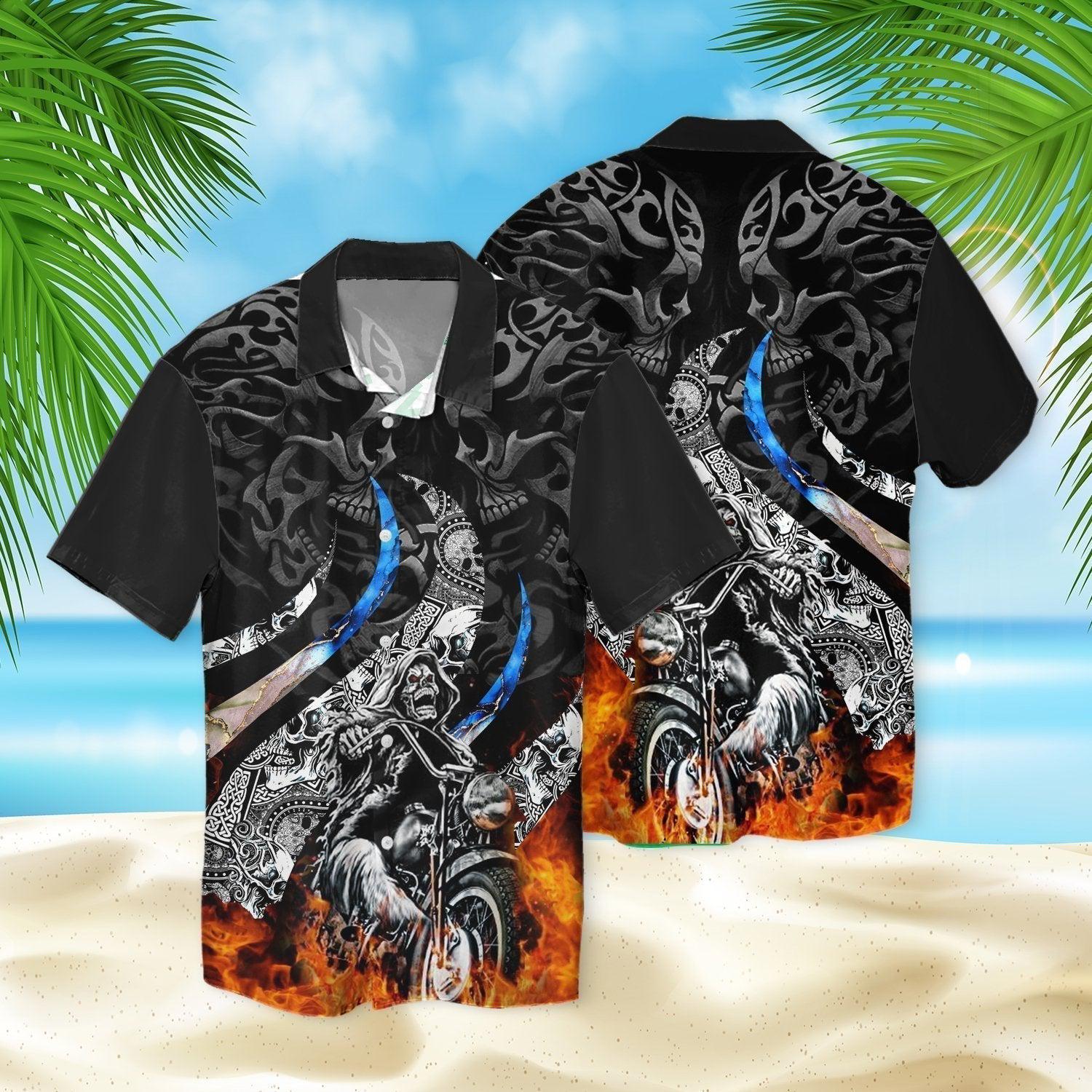 Skull Fight Hawaii Shirt For Men Women Ha71532