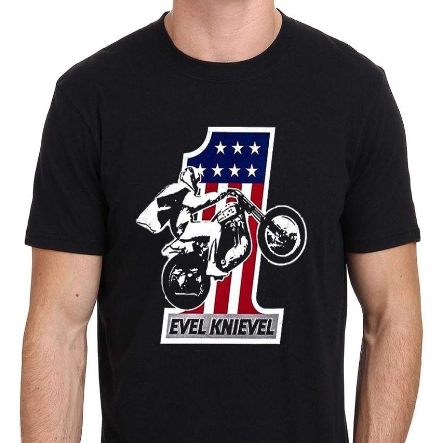 Details About Evel Knievel American Iconic Daredevil T-Shirt