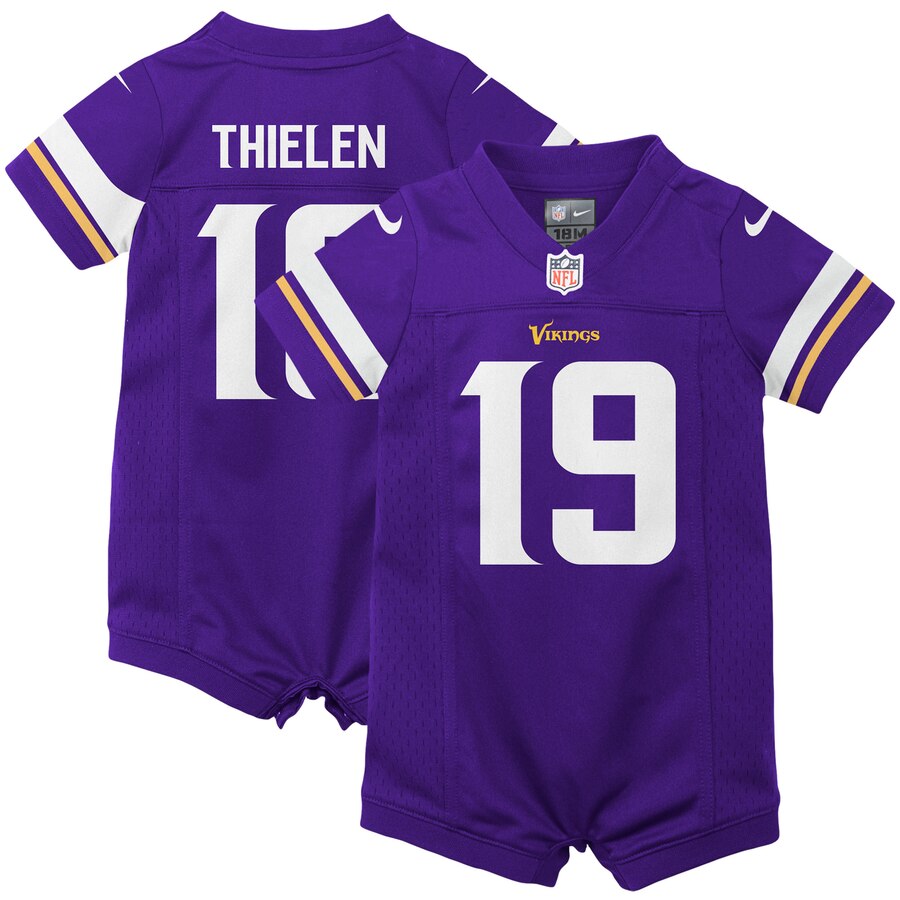 Adam Thielen Minnesota Vikings Nike Infant Romper Jersey – Purple