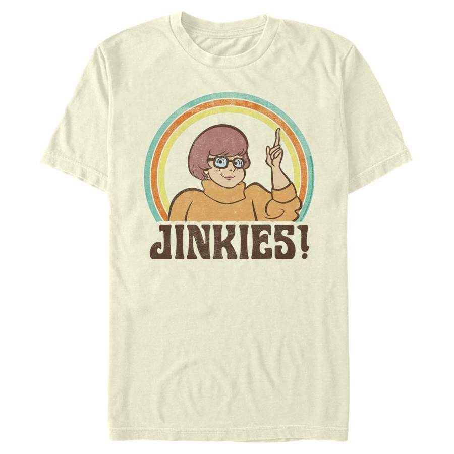 Scooby Doo Men’s Velma Jinkies Retro  T Shirt