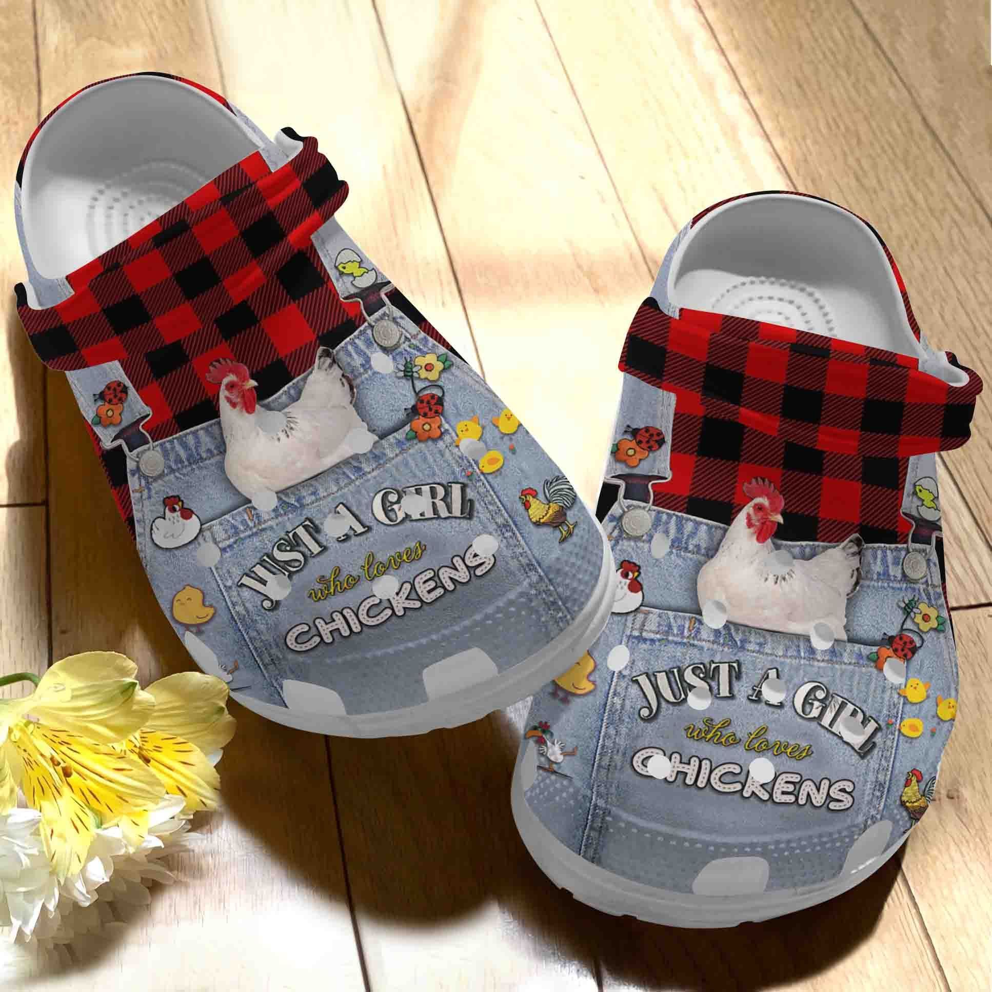 Chicken Clog Just A Girl Who Love Chicken Clogs Clogband Clog