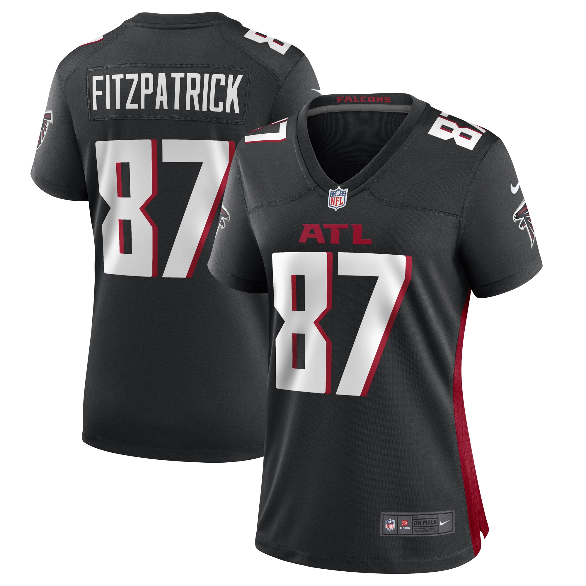 Women’s John FitzPatrick Atlanta Falcons Black Game Player Jersey