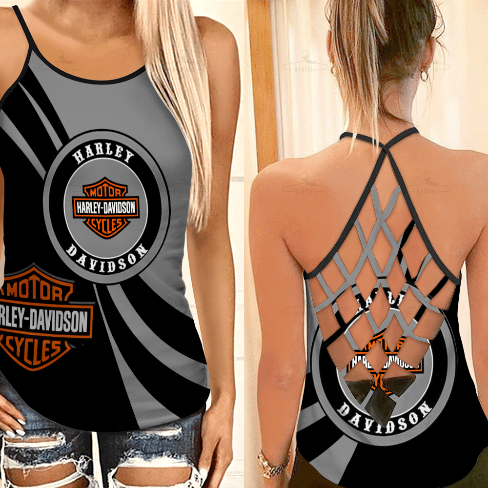 Harley Davidson Criss-Cross Tank Top  10