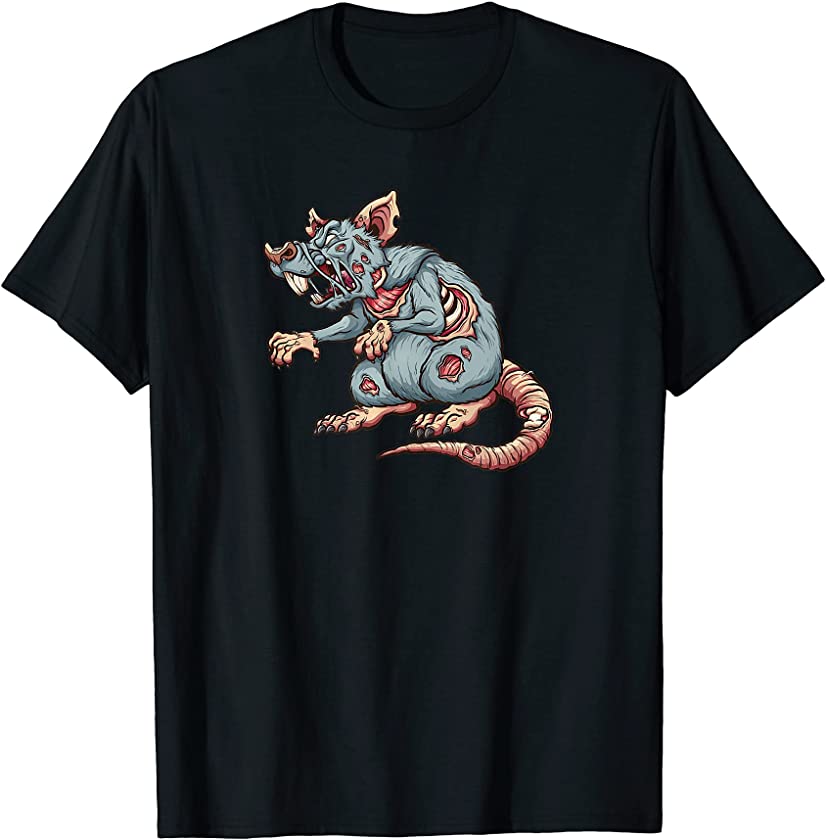 Zombie Rat Animal Dead Pest Scary Halloween Costume T-Shirt