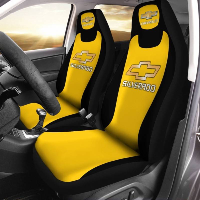 Chevrolet Silverado- LPH Car Seat Cover (Set of 2) Ver1 (Yellow)