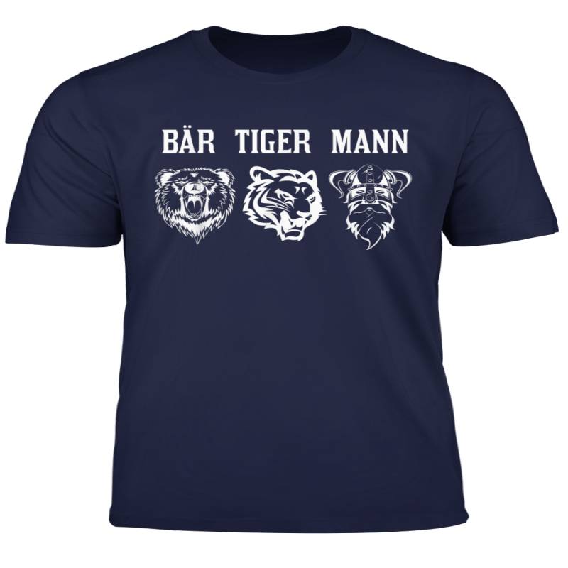 Bar Tiger Mann Tshirt Barttrager Bart T Shirt