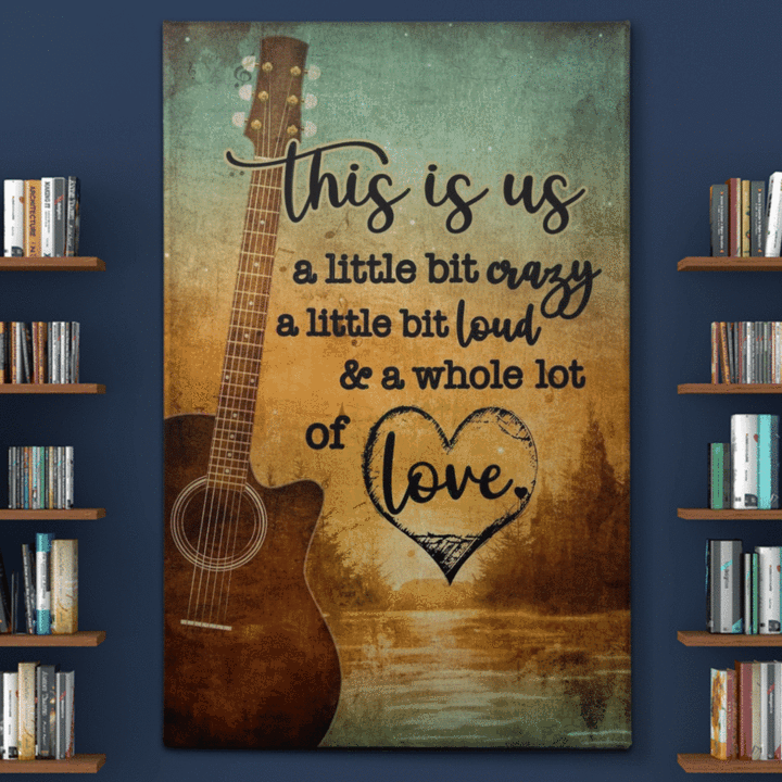 This Is Us Guitar Music Wall Art Canvas