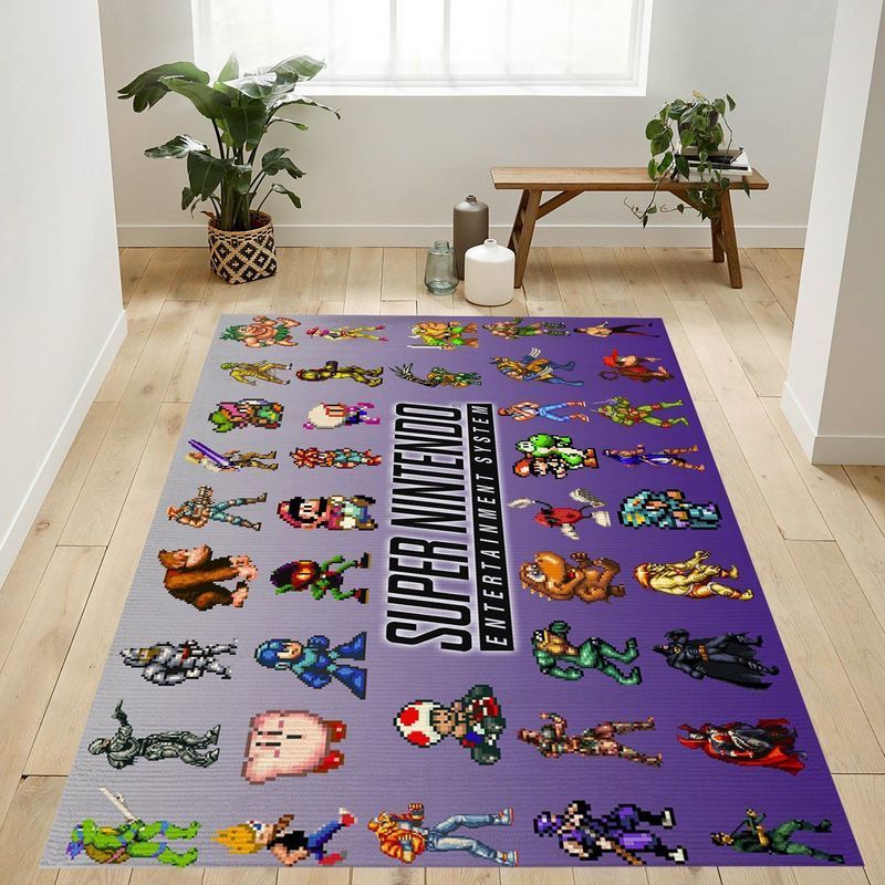 Super Mario 31 Area Rug Living Room And Bed Room Rug Gift Us Decor