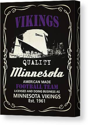 Minnesota Vikings Whiskey Joe Hamilton Canvas Print