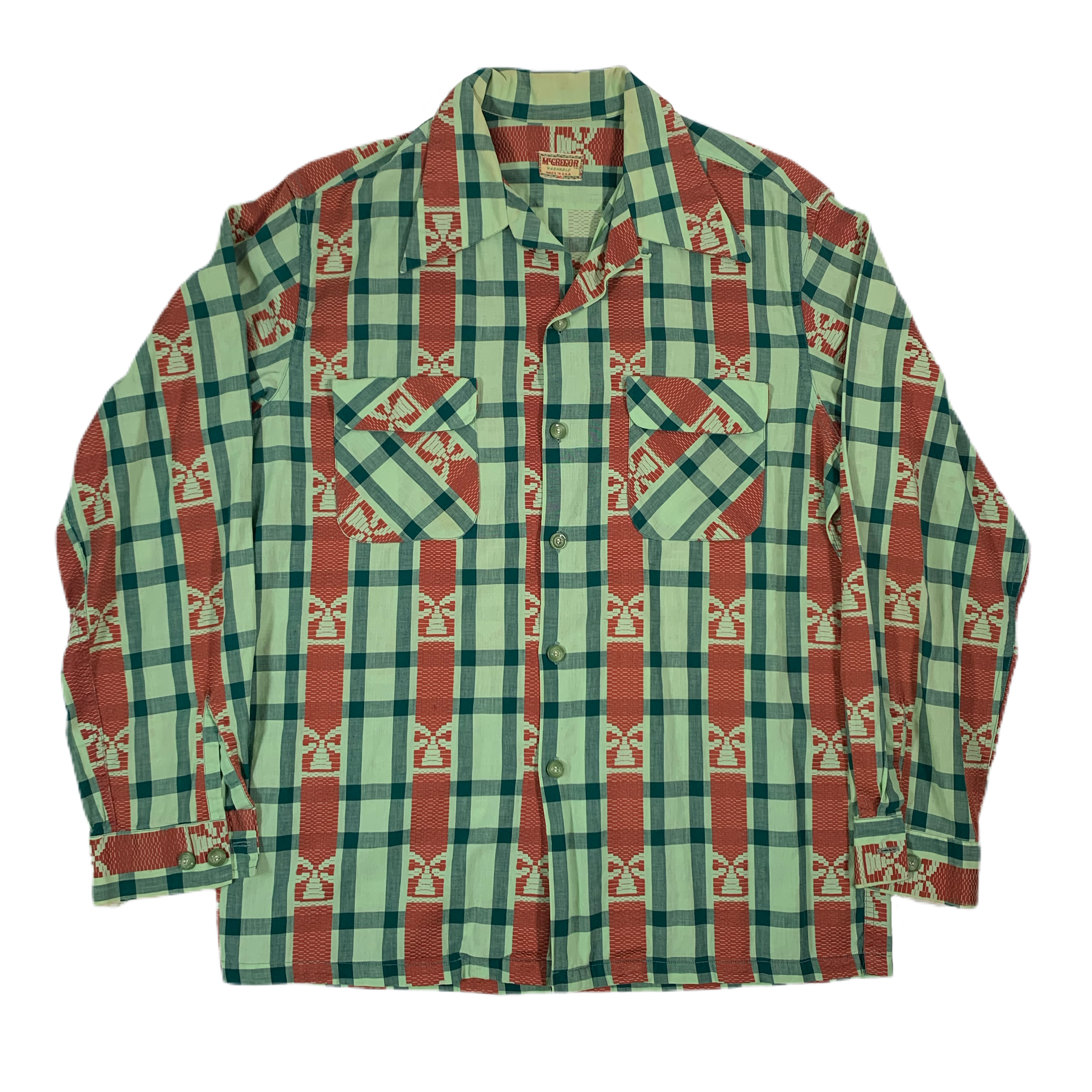 Vintage McGregor “Loop Collar” Flap Pocket Shirt