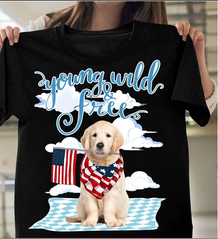 Young Wild And Free Dog Lovers Gift Standard/Premium T-Shirt