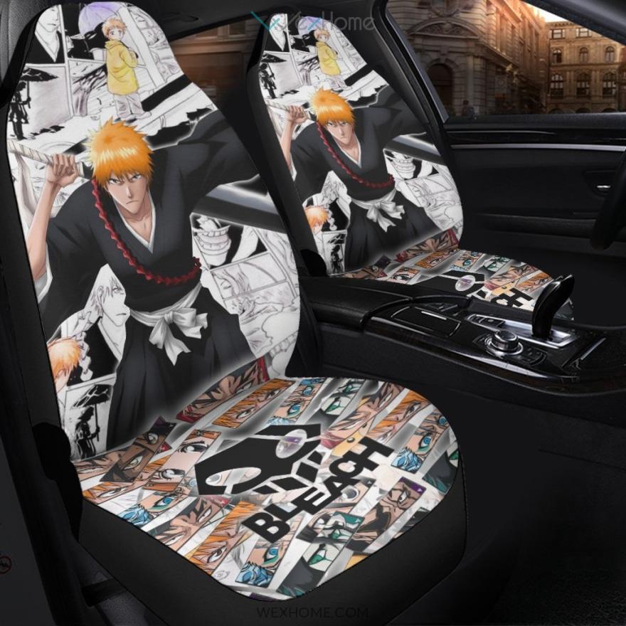 Ichigo Bleach Anime Custom Car Seat Covers Oralie Shop
