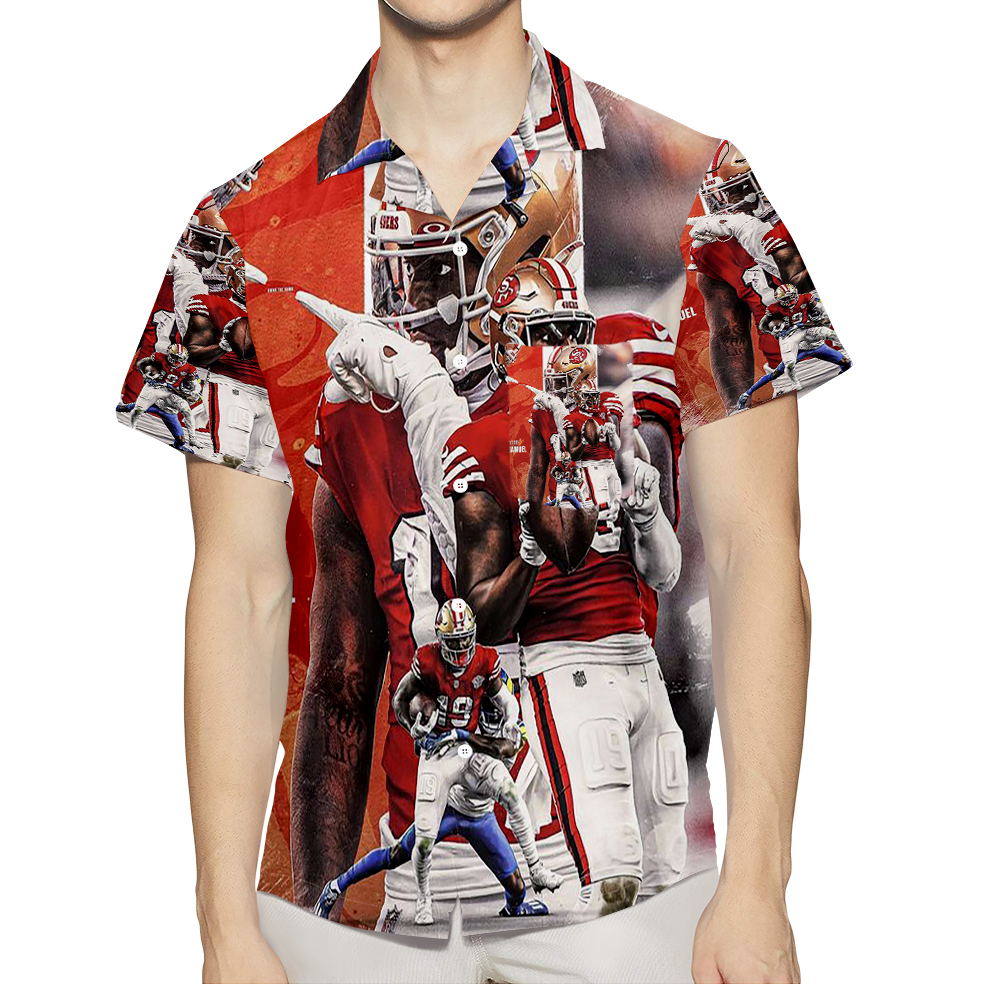 Arizona Cardinals Deebo Samuel1 3D All Over Print Summer Beach Hawaiian Shirt With Pocket