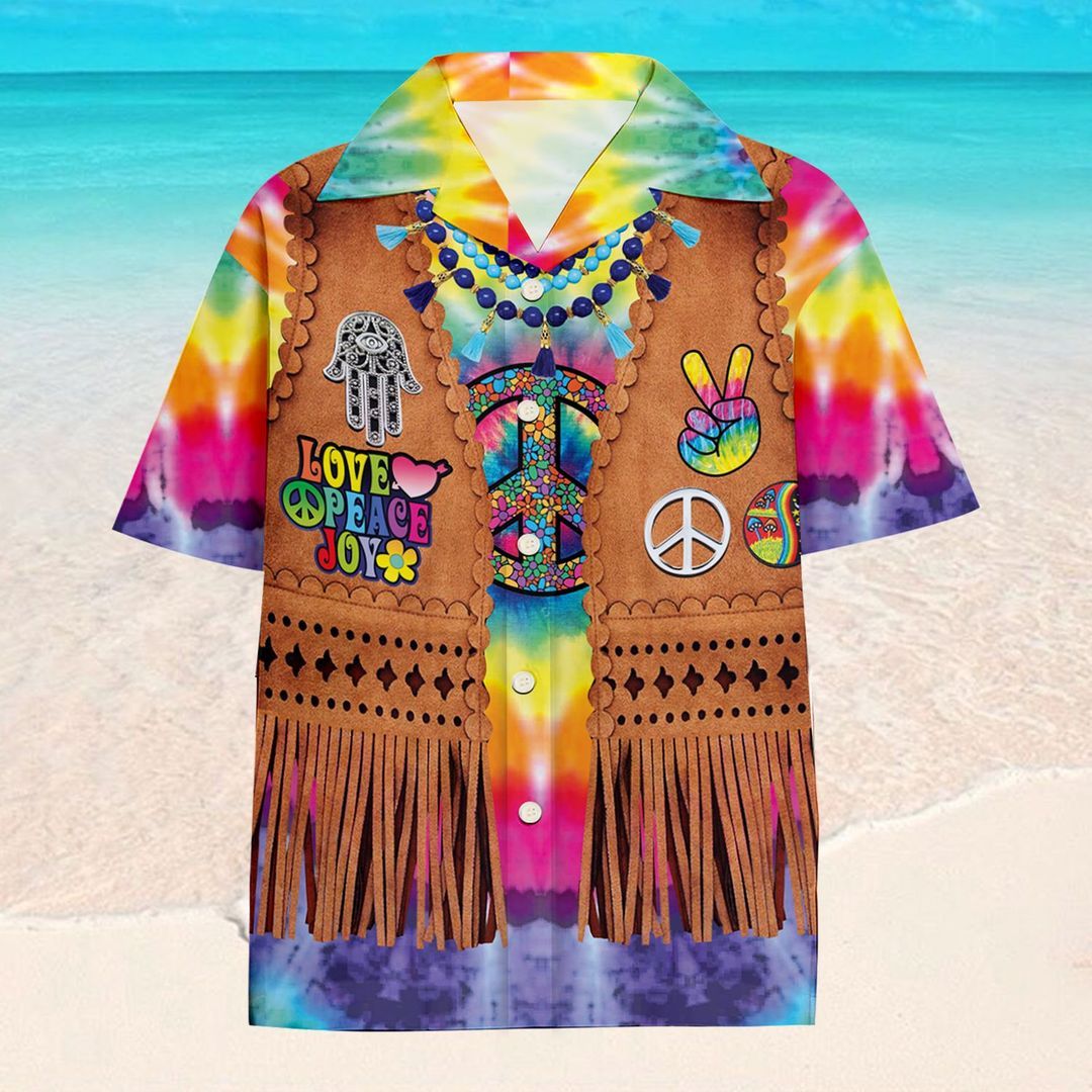 Love Peace Joy Colorful Unique Design Hawaii Shirt Ha90211