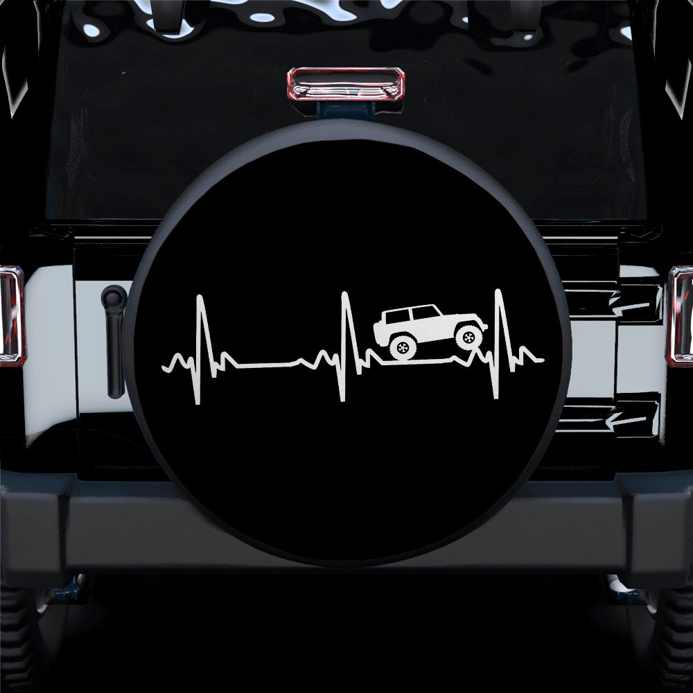 Heart Beat Jeep Car Spare Tire Covers Gift For Campers