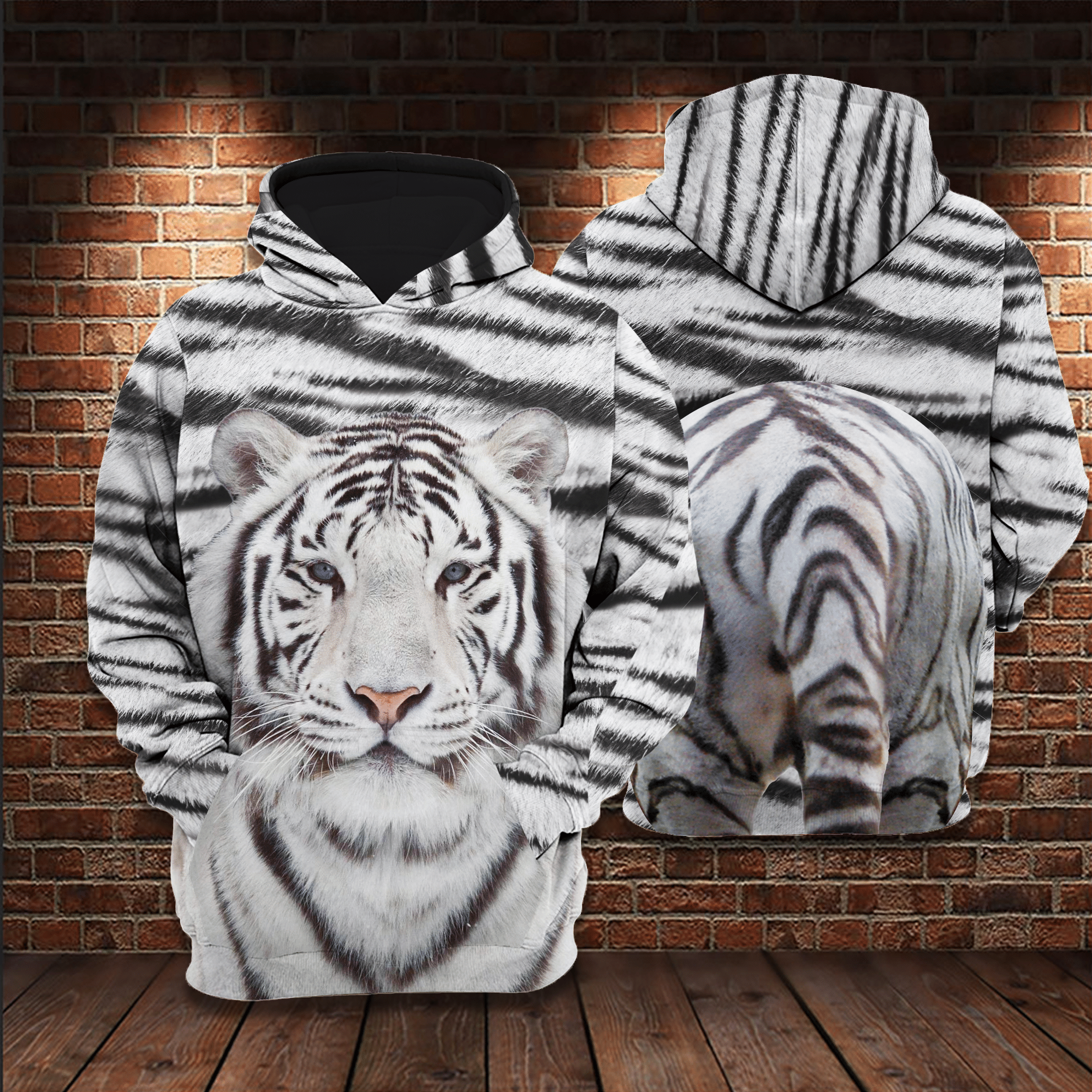 Beautiful White Tiger 3D All Over / VMHLMH270121