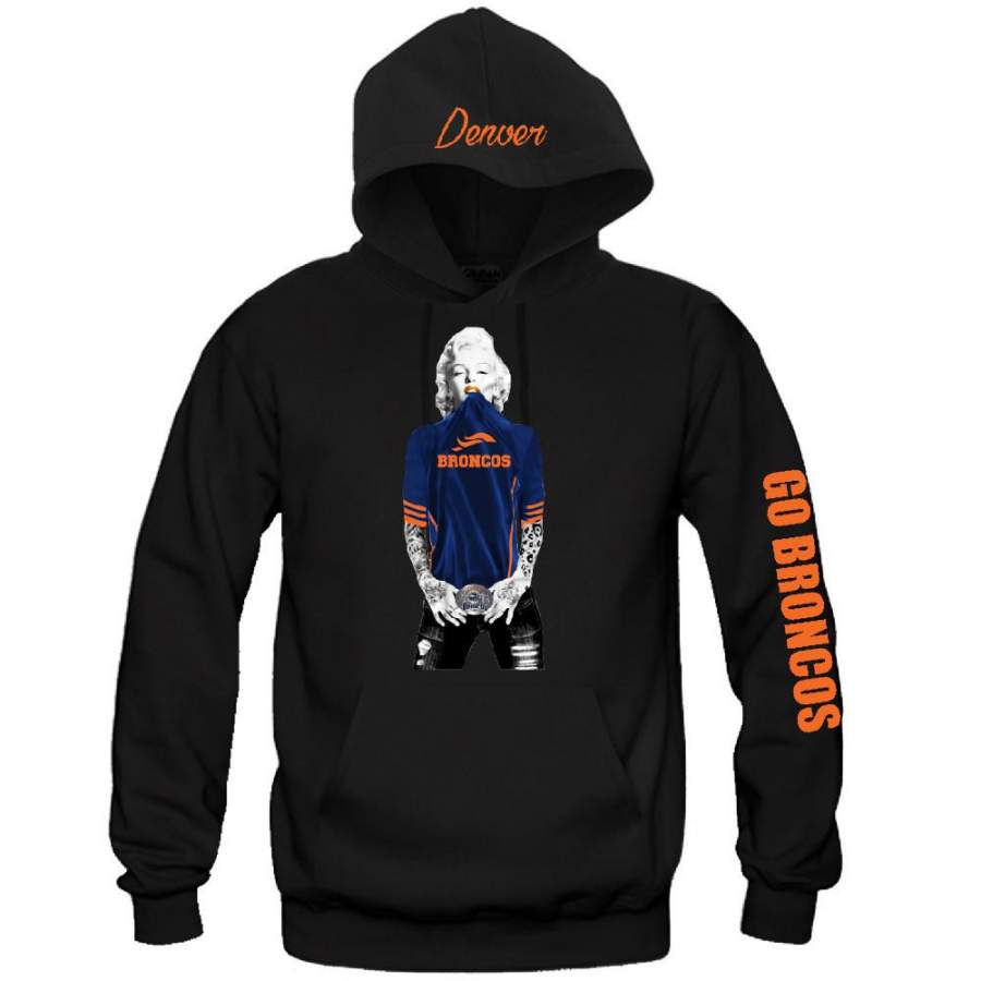 Marilyn Monroe Broncos Hoodie “3 Prints” Sports Clothing
