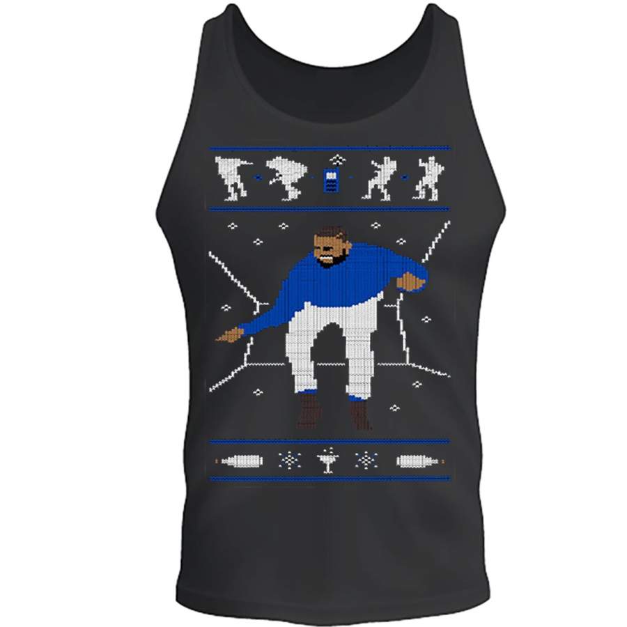 Christmas Drake Dance Kiki Ugly Christmas Tee S -2XL Black Tank Top