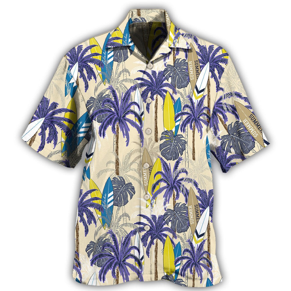 Surfing Tropical Leaf Hawaii Shirt Ha83551