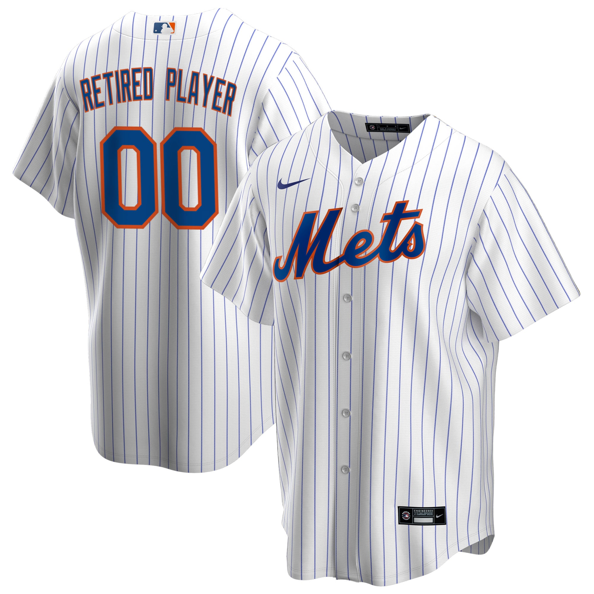 New York Mets Home Pick-A-Player Retired Roster Replica Jersey – White