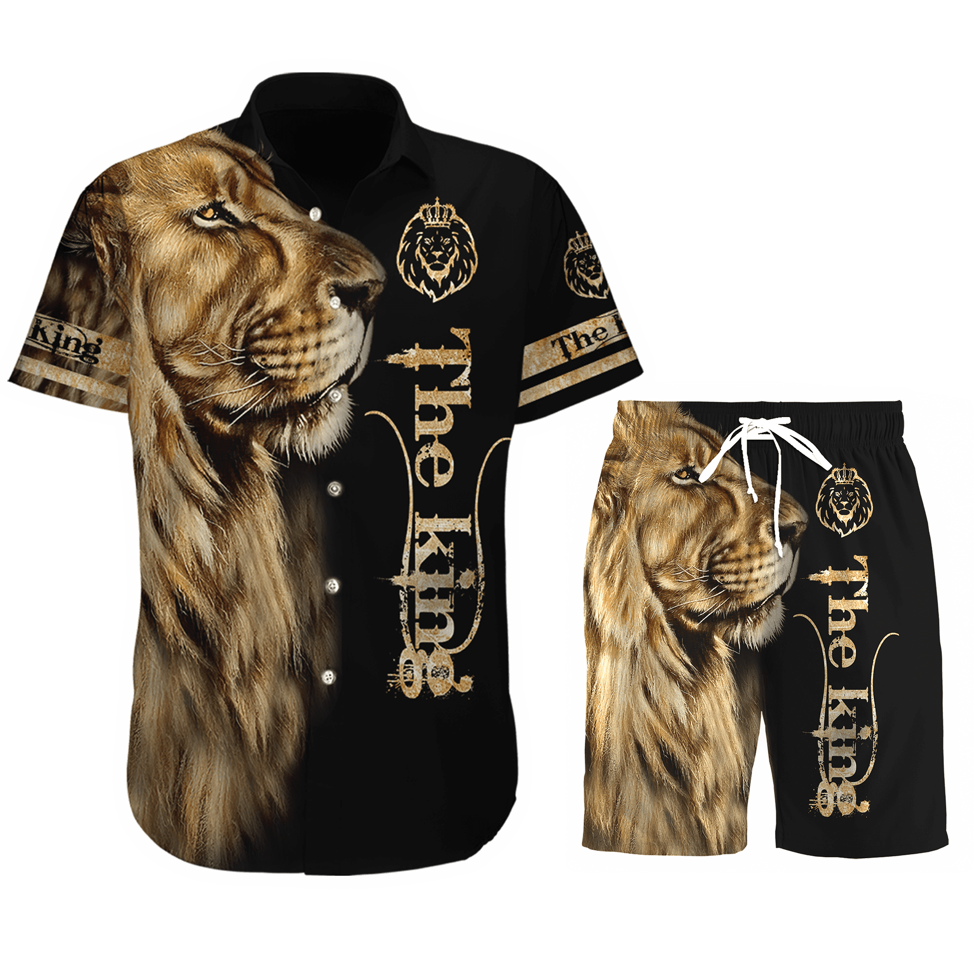 The King Combo Hawaii Shirt + Board Short