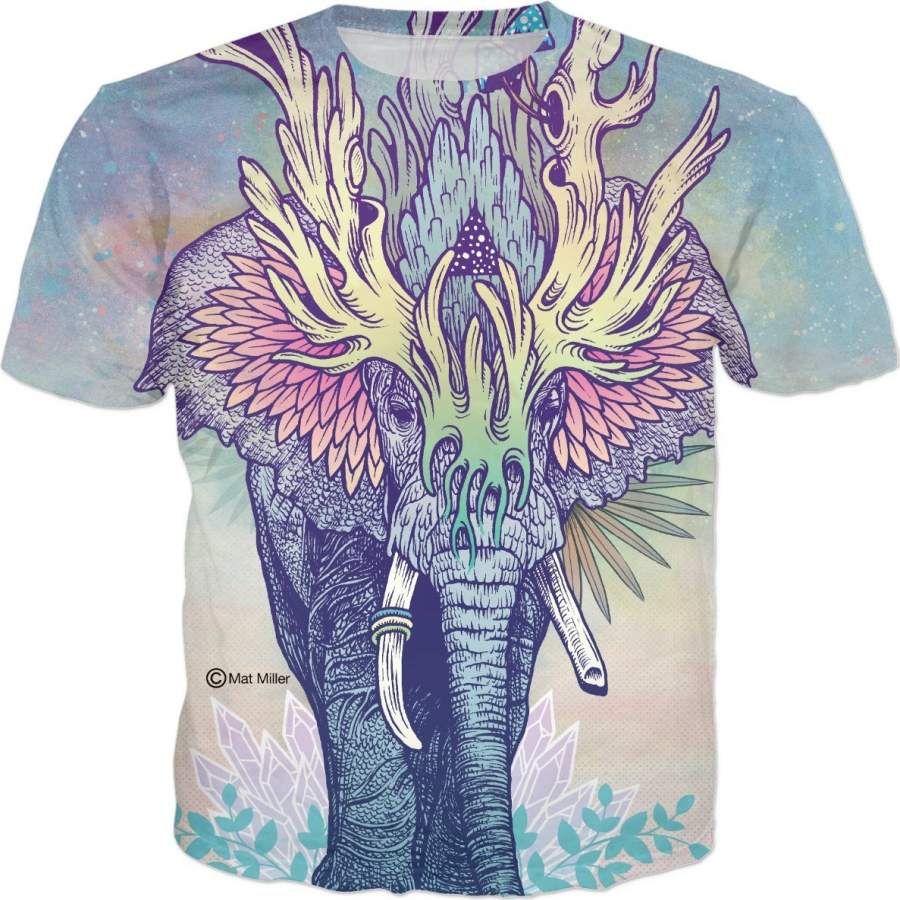 Spirit Elephant Men/Women 3D All-Over Print Tshirt