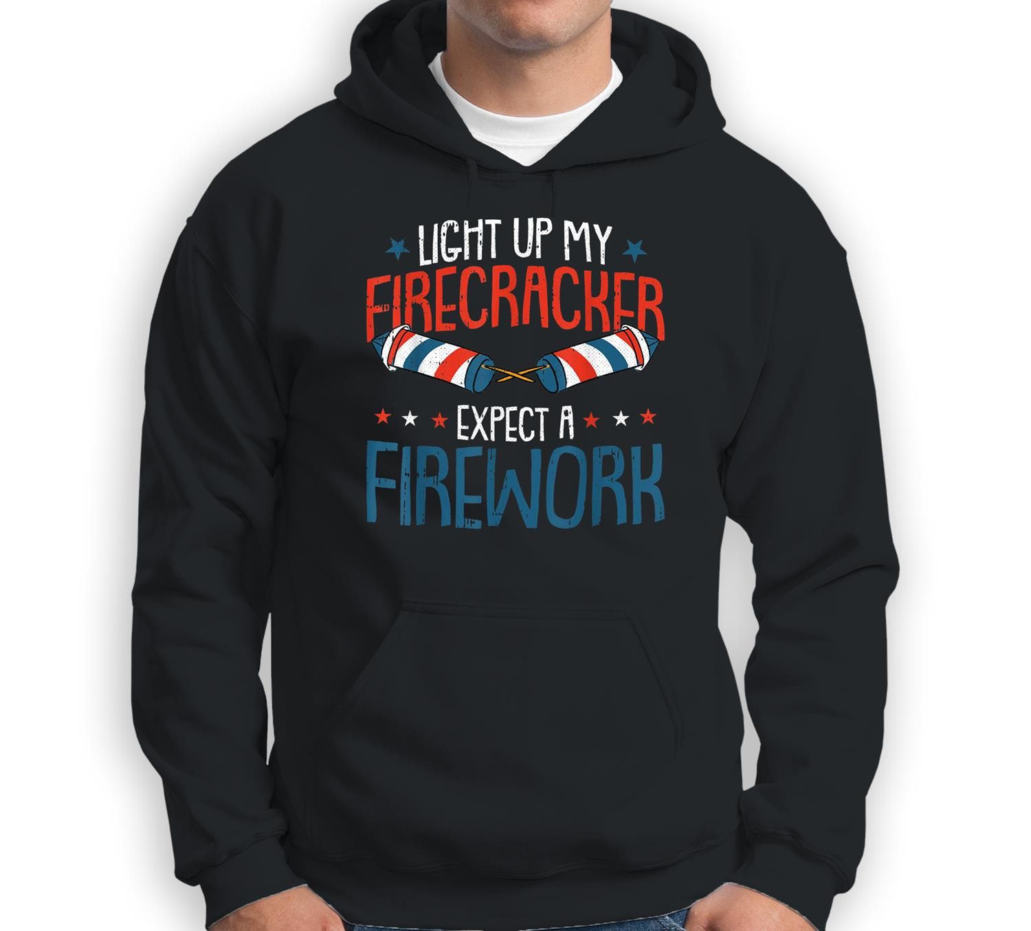 Light Up My Firecracker 4Th Of July Adult Humor Patriotic Sweatshirt & Hoodie