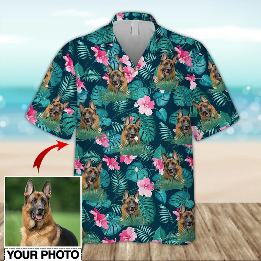 Personalized Photo Dog Hawaii Hawaii Shirts For Women Ha69503