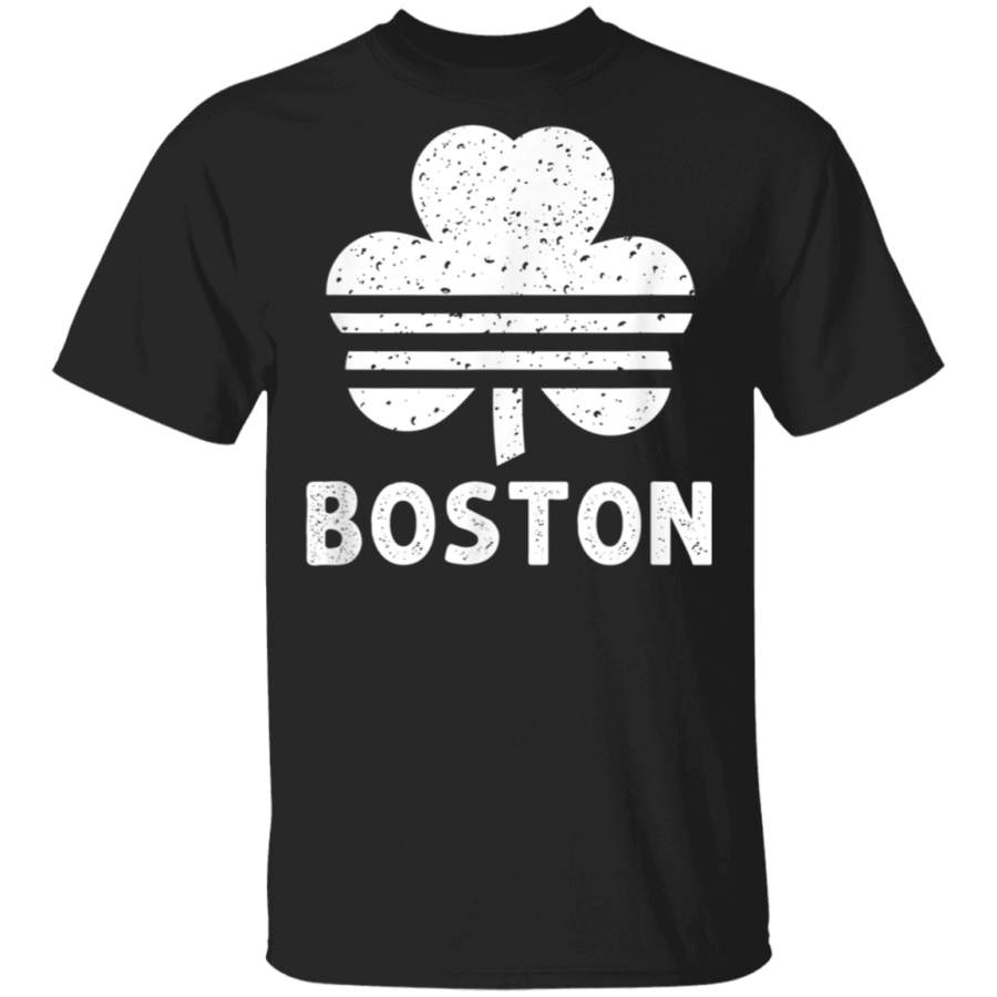 Irish Retro Shamrock Vintage Boston Fan Apparel Three Clover T-Shirt