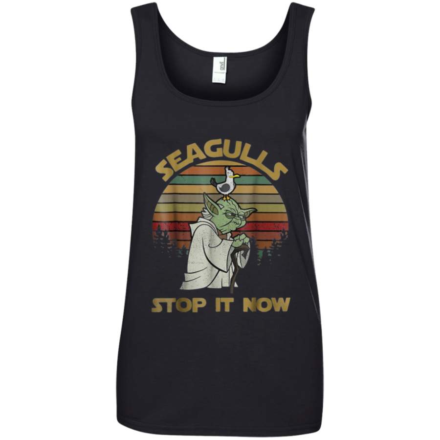 Seagulls stop it now vintage shirt Womens Tank Top