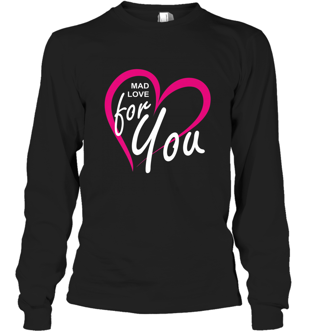 Pink Heart Valentine’s Day Gifts Boyfriend Girlfriend Love Long Sleeve T-Shirt