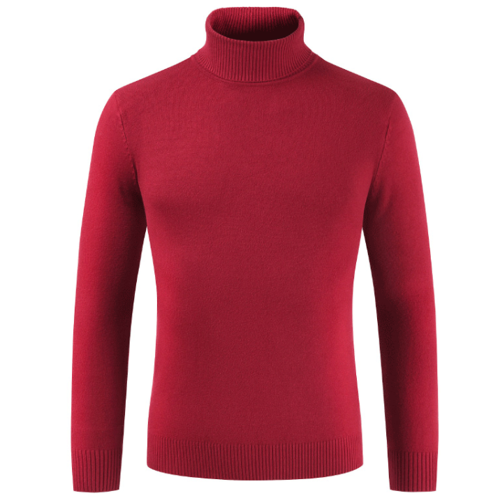 2022 New Men’s Turtlenck Sweater Casual Solid Standard Warm Winter Oversized Underwear Male Knitted Jumper Slim Pullovers alx