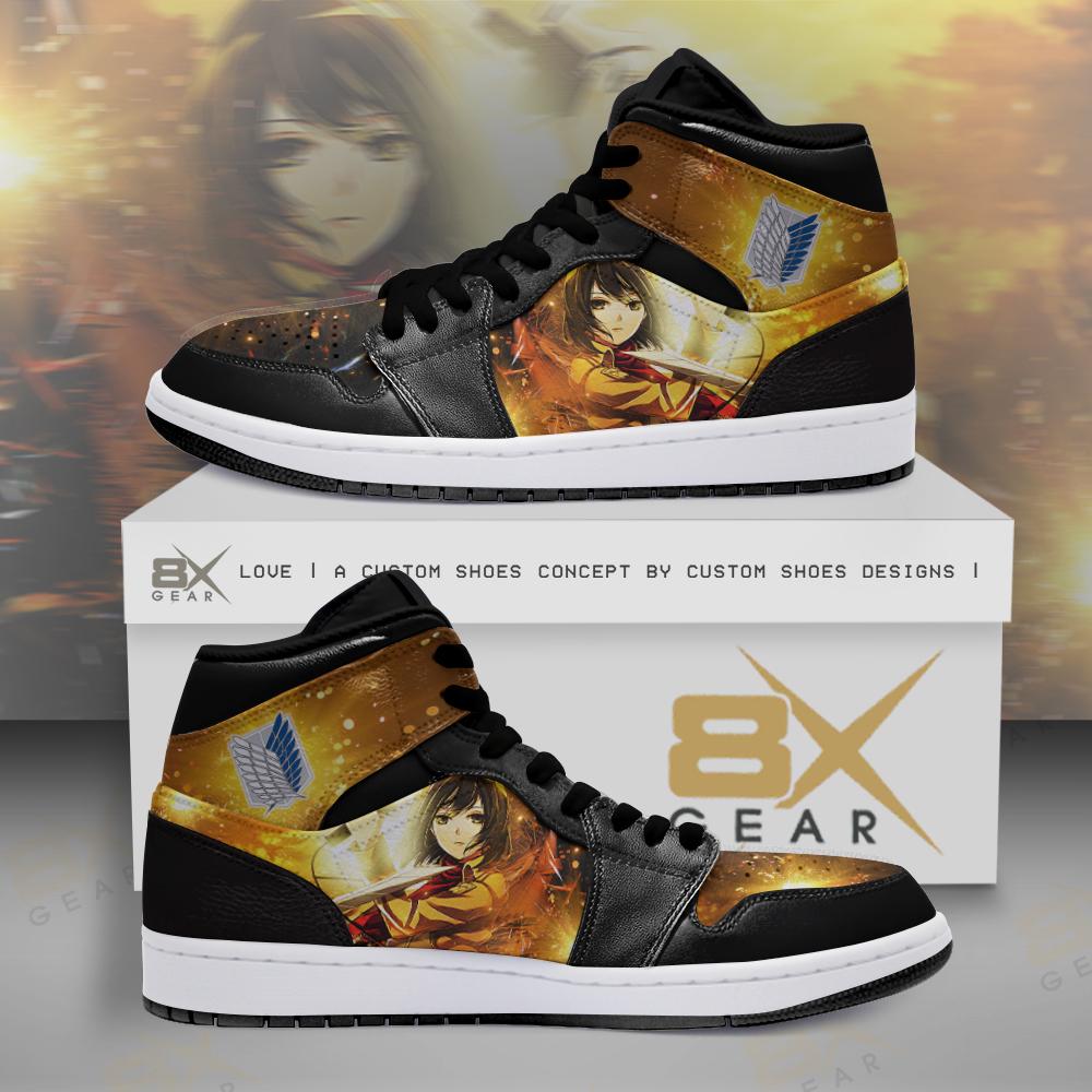 Attack On Titan Jd Sneakers Mikasa Scouting Legion