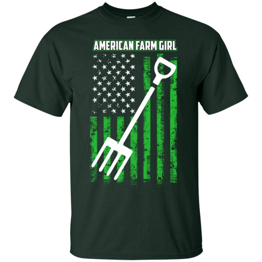 AGR American Farm Girl Flag Vintage T-Shirt