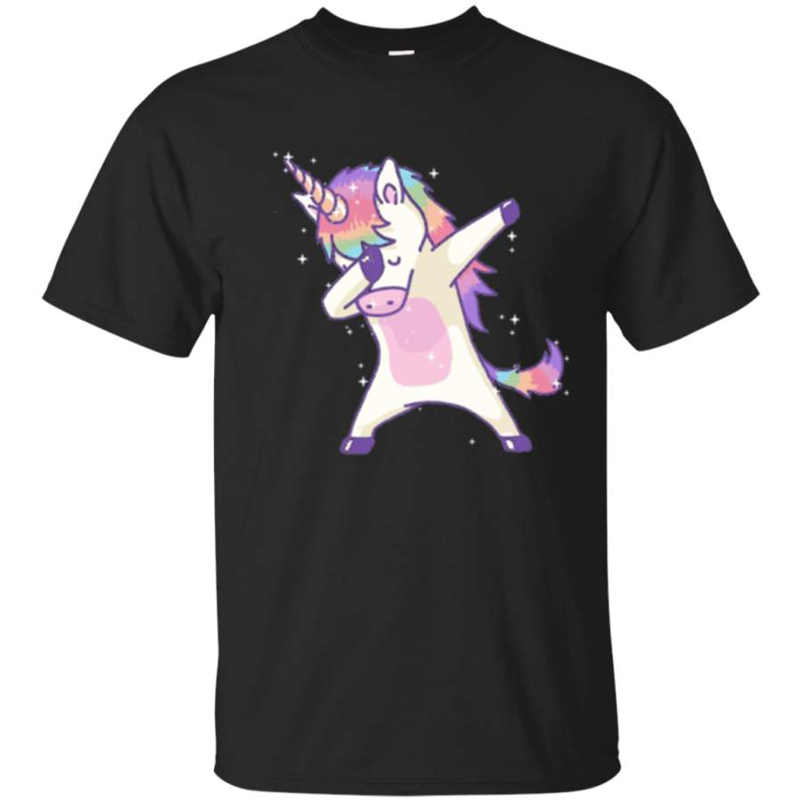 Women’s Dabbing Unicorn Shirt Dab Hip Hop Magic Girl Clothes